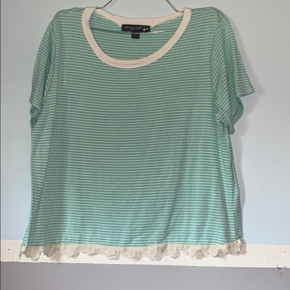 Striped crop top